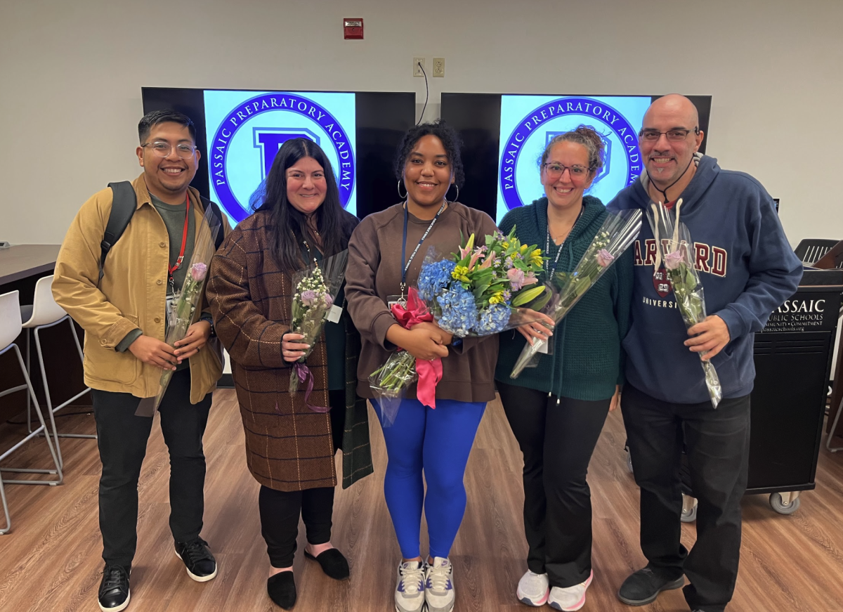 Prep's Governor's Educator of the Year awards for 2024-25: Mr. Herrera, Ms. Martin, Dance Pathway teacher Ms. Fraser, Ms. Reilly, Mr. Stamat.